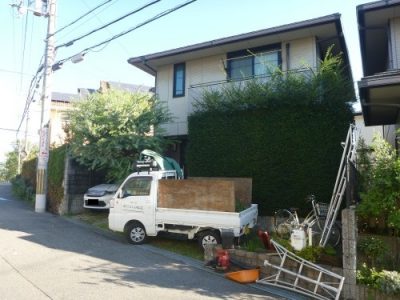 伸びすぎた生垣をきれいにしてほしい〜プリペットの剪定〜 大阪府枚方市香里ケ丘