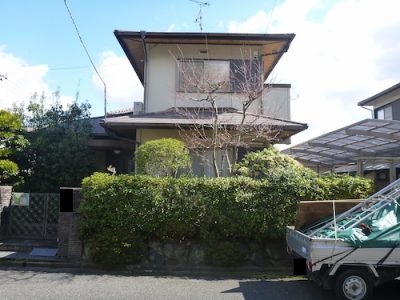 モミジなどの庭木を全て伐採　京都府京田辺市