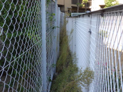 【マンション自治会からのご依頼】フェンス周りの除草作業を2人半日で実施した事例|大阪府枚方市