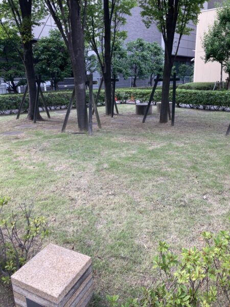 京都の法人向け芝刈り・緑地管理サービスで提供している施工後の写真報告書Afterのサンプル。京都市・八幡市・久御山町の工場やオフィスに対応。